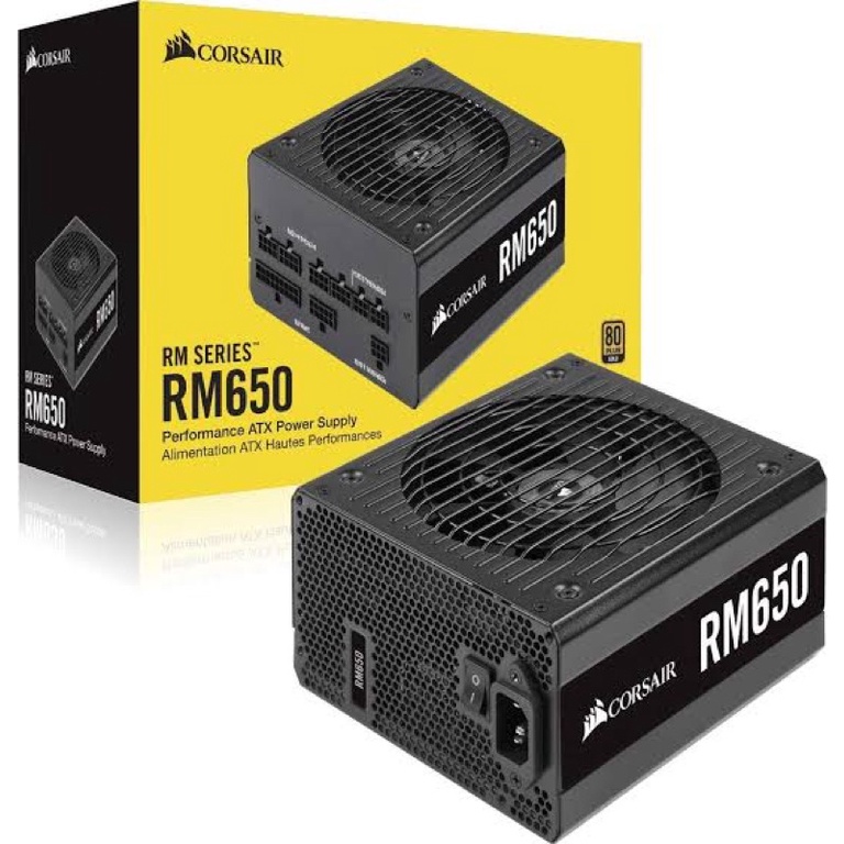 Corsair RM650 650W 80 PLUS Gold Fully Modular ATX Power Supply ดำ