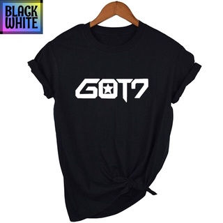 BWCB-เสื้อยืดแขนสั้นคอกลมพิมพ์ลาย KPOP GOT 7 สำหรับผู้หญิง เสื้อยืดเท่ห์ เสื้อยืดฮิตๆ เสื้อยืดยี่ห้อ oversize unisex