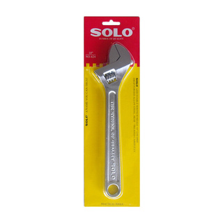 🔥แนะนำ!! ประแจเลื่อนชุบโครมเมี่ยม SOLO รุ่น 624 ขนาด 10 นิ้ว สีเงิน Wrench, Ratchet &amp; Sockets