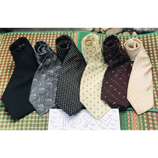 มือสอง เนคไทผู้ชาย Necktie แบรนด์ดัง Jim Thompson/Michiko London/Pierre Cardin/Reebok/Crocodile