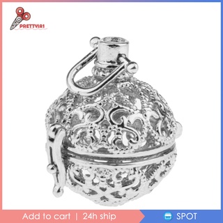 【พร้อมสต็อก】สร้อย+จี้ห้อยคอใส่น้ําหอมสีเงิน