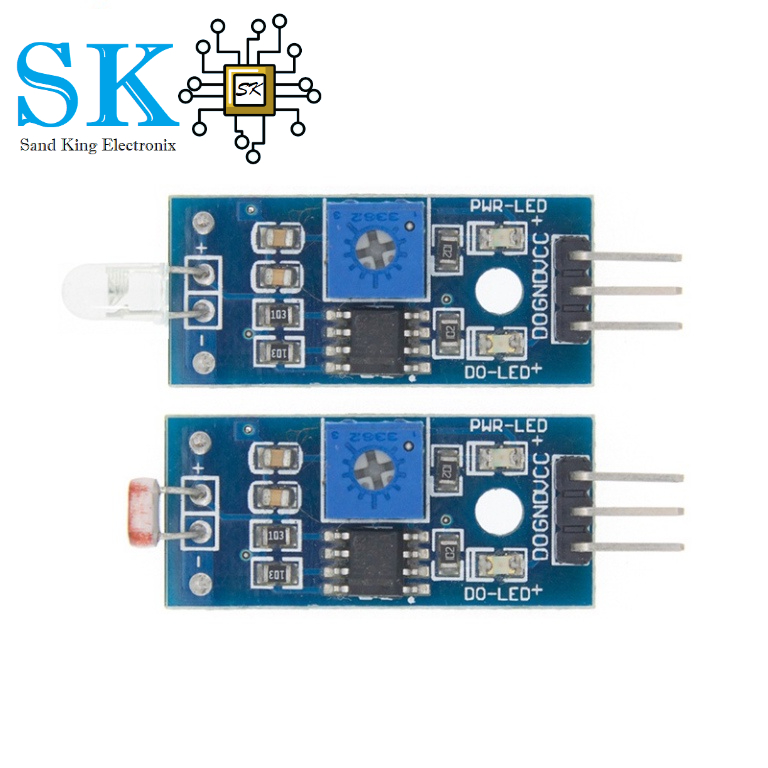 GL5516 LM393 โมดูลเซ็นเซอร์ออปติคอล