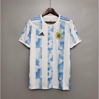 เสื้อกีฬาแขนสั้น ลายทีมชาติฟุตบอล Copa America คุณภาพสูง สําหรับผู้ชาย 2021