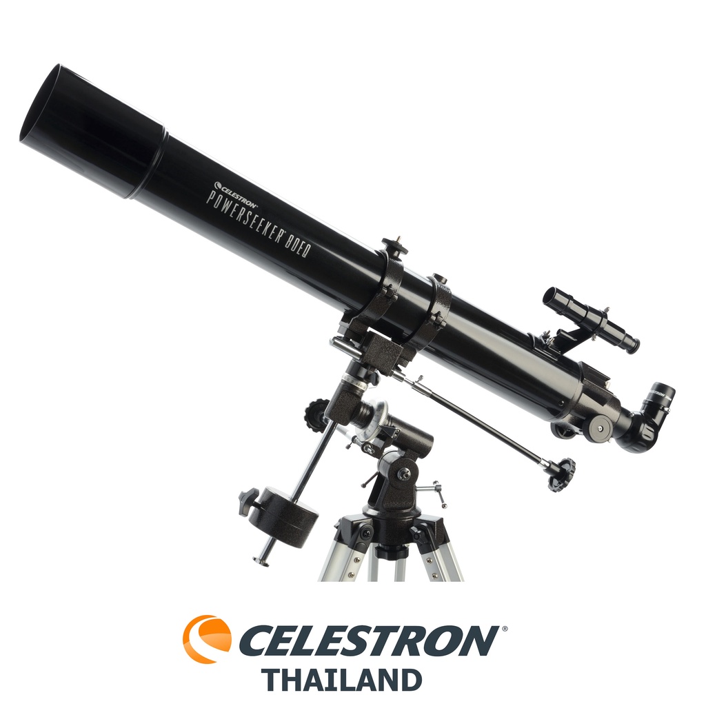 CELESTRON POWERSEEKER 80EQ TELESCOPE กล้องส่องดาว กล้องโทรทรรศน์ กล้องดูดาวหักเหแสง