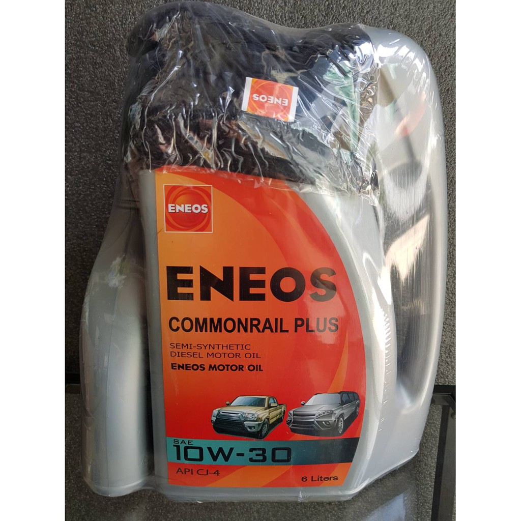 น้ำมันเครื่องยนต์ดีเซล ENEOS COMMONRAIL PLUS SAE 10W-30 แนะนำสำหรับ รถปิคอัพดีเซลคอมมอนเรลและเทอร์โบ (6L+1L)