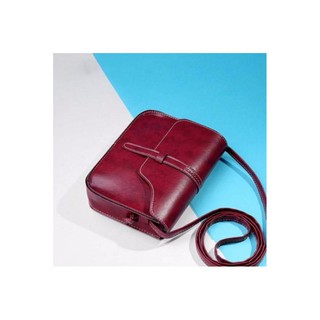 61 กระเป๋าถือพร้อมสายสะพาย ( สีแดง ) Wallet forWoman)-61- Red