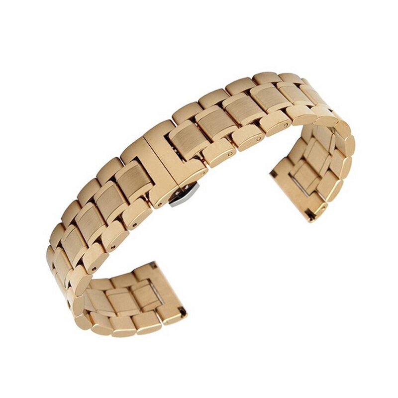 Stainless Steel Watch Strap Wristwatch Band Wrist Strap Replacement Bracelet 14 16 17 18 19 20 22 24mm(Without connector) #8
