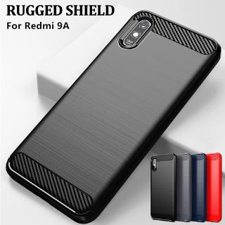 Xiaomi Redmi 9A Case Carbon Fiber Cover Shockproof Phone Case