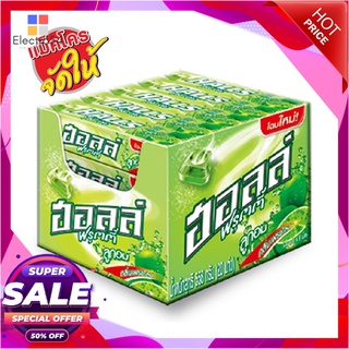 ฮอลล์ ลูกอมแบบแท่ง กลิ่นเฟรชไลม์ แพ็ค 20 ชิ้นช็อคโกแลต ลูกอม หมากฝรั่งHALLS Candy Fresh Lime Flavored 9 Pills x 20 Stick