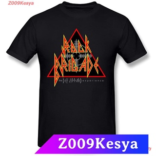 Z009Kesya เสื้อยืดสีพื้น FEA Merchandising Mens Def Leppard Target Pyromania T-Shirt sale FEA