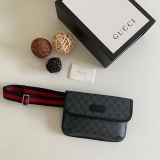 GUCCI GG SUPREME BLACK BELT ORIGINAL พร้อมส่ง