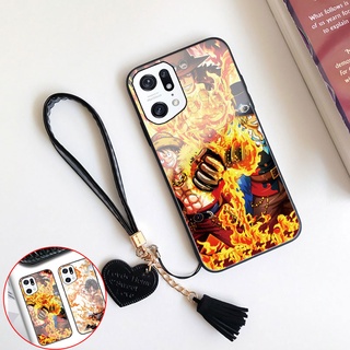เคสโทรศัพท์มือถือกระจกนิรภัย แบบแข็ง กันกระแทก ลายการ์ตูนอนิเมะวันพีช สําหรับ Oppo Realme GT Neo 2 Q3 Q2pro GT 2 Realme C35 C21Y C21 C11 C15 C12