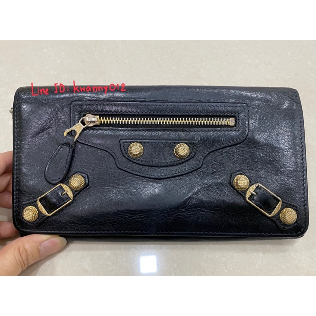 Balenciaga wallet กระเป๋าตังบาลองเซก้าของแท้!!! มือสอง สภาพดี