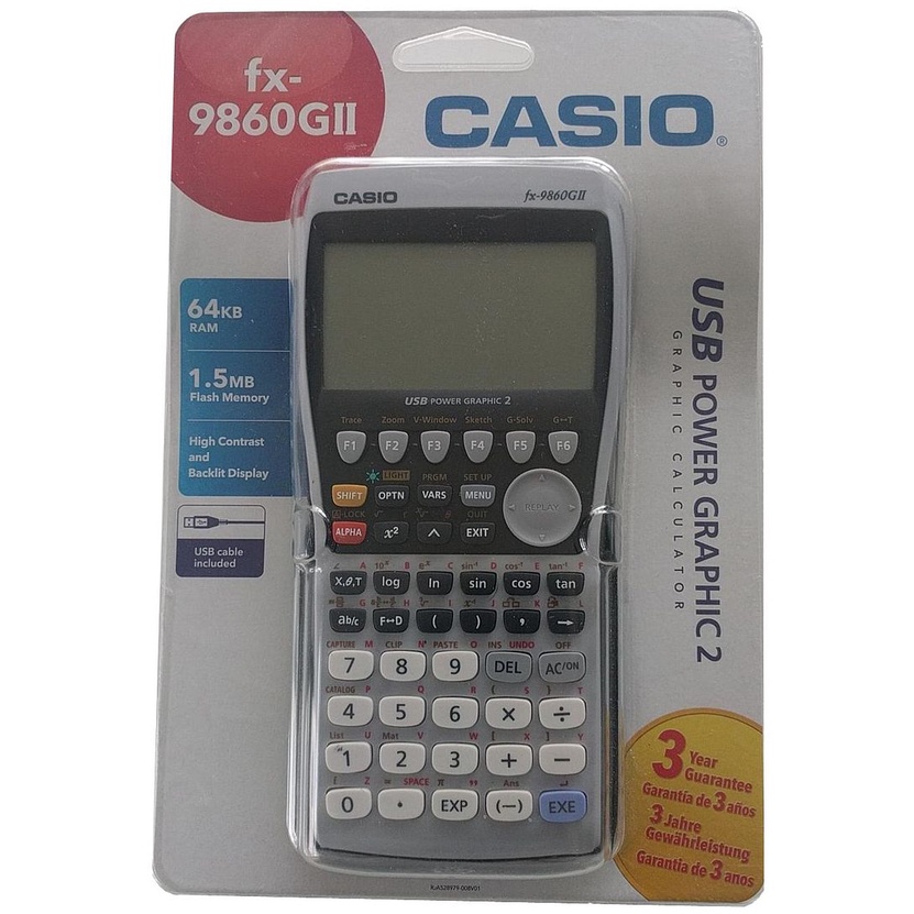 Casio fx-9860GII USB Power Graphic 2 - Graphic Calculator with icon based menu