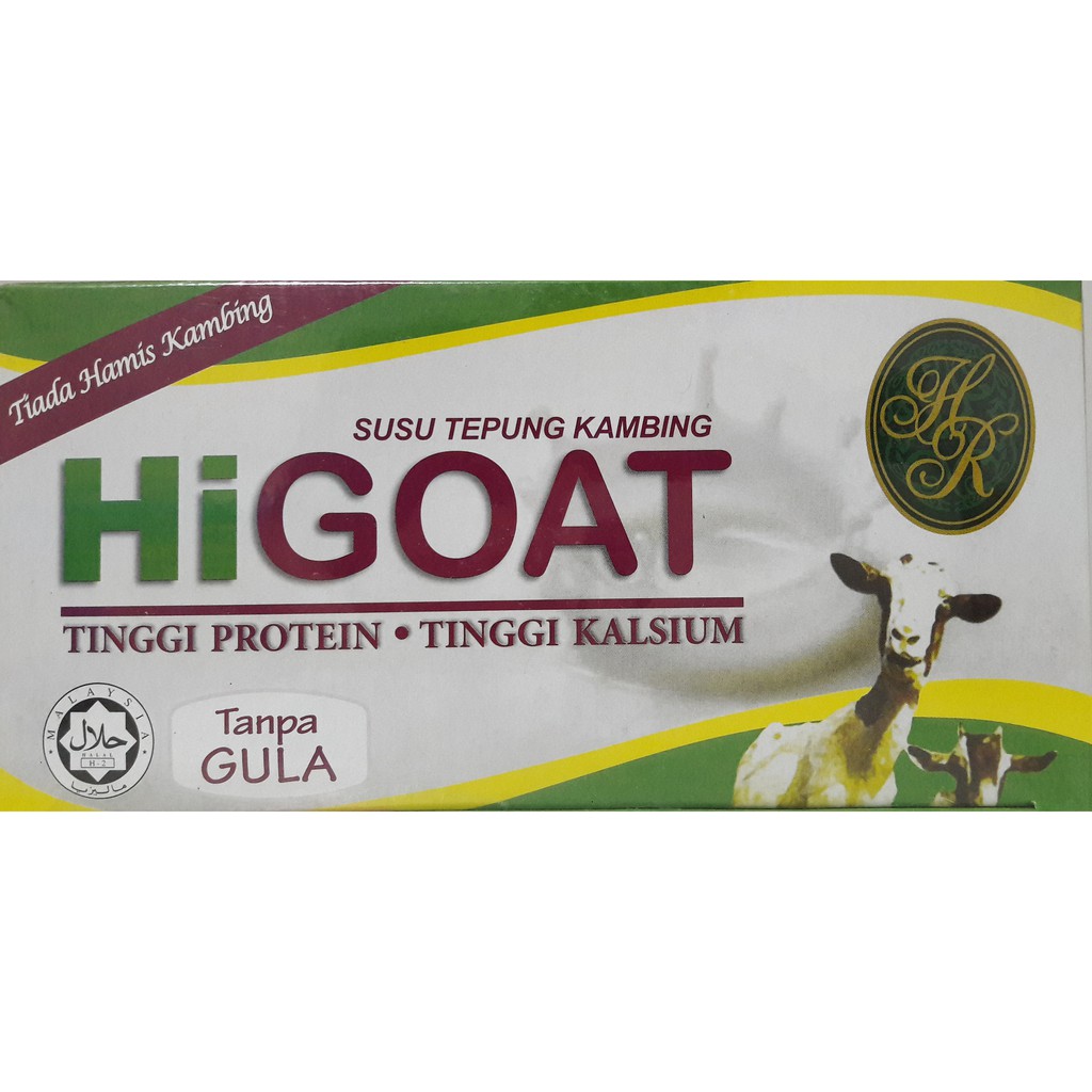 นมแพะ HIGOAT Instant Goat's Milk Powder (รสธรรมชาติ) (ขนาด 1 กล่อง 15 ซอง x 21 กรัม  ) , Expire 03/2024