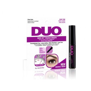 ของแท้! กาวติดขนตาปลอม DUO - Quick Set Striplash Adhesive - Dark Tone