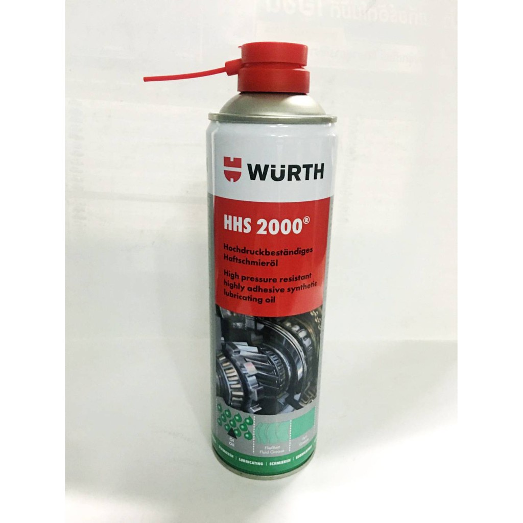 Wurth HHS 2000 สเปรย์จาระบีใส ปริมาณสุทธิ 500 มล.