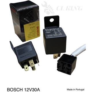 รีเลย์ BOSSO 12V30A พร้อมปลั๊ก ของแท้