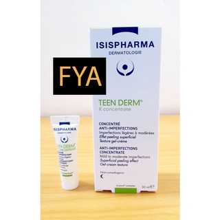 ISISPHARMA ISIS TEEN DERM K concentrate 30ml.  ซีรั่มลดและรักษาสิว ปรับผิวเรียบเนียน รูขุมขนกระชับ