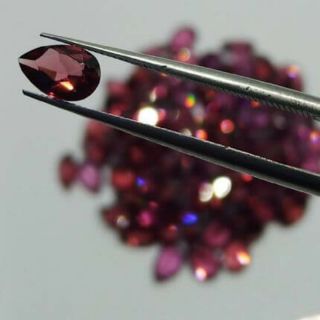 Rhodolite Geniune Gemstone (Pear Shape)