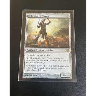 การ์ด MTG Colossus of Akros EDH Magic the gathering ชุด Theros สภาพ Ex/Lp