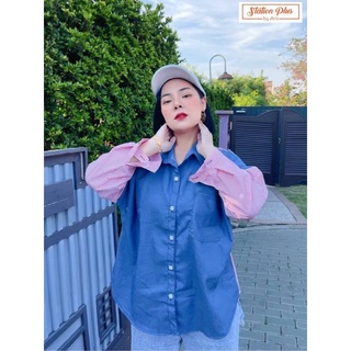 🔥Plussize🔥เสื้อคนอ้วน🔥 รอบอก​ Bust​ : S48", L52"