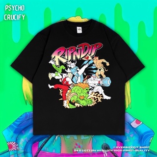 เสื้อยืด ขนาดใหญ่ พิมพ์ลาย Psycho Crucify | สีดํา | สีเทาเข้ม | เสื้อเชิ้ต N Dip | เสื้อยืด ลายการ์ตูน | เสื้อยืด ขนาดให