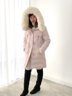 U_morestuff เสื้อขนเป็ดเทียม long puffer jacket