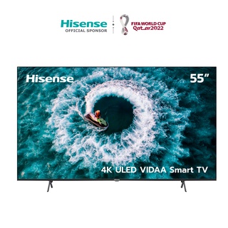  โค้ดพิเศษHISE22M12 Pre order ของเข้า 6 ก พ Hisense TV ทีวี 55 นิ้ว 4K ULED QLED VIDAA U5 Smart TV NetflixYoutubeMEMC 60HZ Wifi 2 45 Ghz DVB T2USB2 0HDMI AV รุ่น 55EU6H img 1