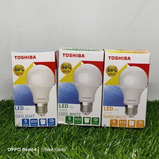 หลอดแอลอีดี ขั้วเกลียว E27 9w Toshiba เทคโนโลยีญี่ปุ่น