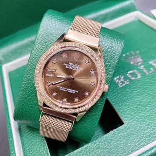 นาฬิกา ROLEX ⏰- นาฬิกาสายเลส แบบแม่เหล็ก 🎉 สินค้า มีถ่านสำรอง ผ้าเช็ด ถุงผ้า แถมให้นะคะ