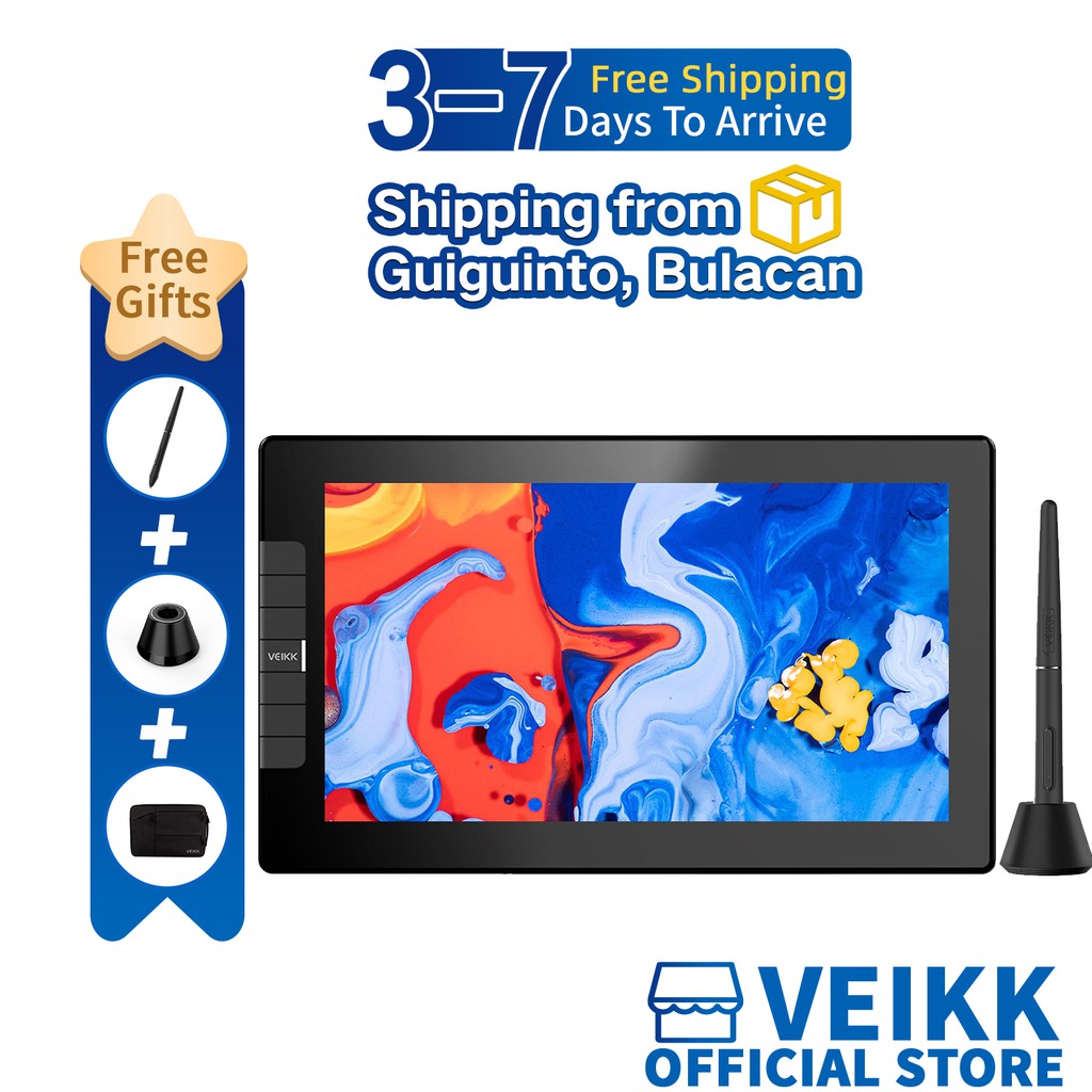 VEIKK VK1200 Pen Display And Drawing Tablet Graphic Monitor YxRi
