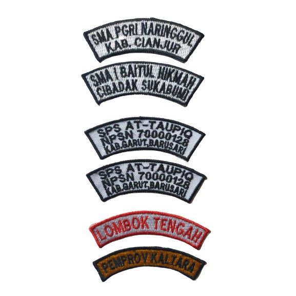 [ 1 วัน ] OWN LOGO CUSTOM NAME EMBROIDERY PATCH OWN YOUR ORDER โลโก้ BEDGE BET EMBLEM