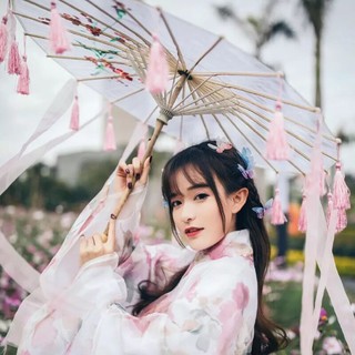 🔥Hot sale~ Hanfu เครื่องแต่งกายอุปกรณ์ประกอบฉากการถ่ายภาพพู่ลำแสงหัตถกรรมร่มนางฟ้าภาพถ่าย COS ภาพถ่ายสุทธิดาราเต้นรำสดร