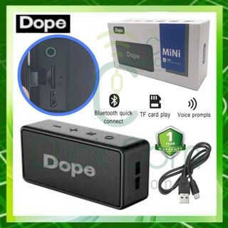 ลำโพงบลูทูธ Dope BLUETOOTH (Mini) Black