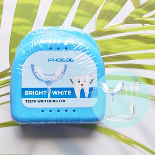 (Phoebe®) เครื่องฟอกสีฟัน ฟันขาว Bright White Teeth Whitening Led Light 16x More ไฟฟอกสีฟัน ไม่ต้องใช้แบตเตอรี่