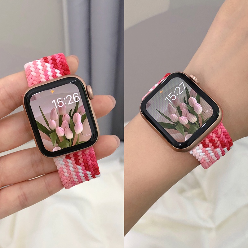 [ขายดี] สายนาฬิกาข้อมือไนล่อนถัก แบบเปลี่ยน สําหรับ Apple Watch 8 Ultra iwatch 8