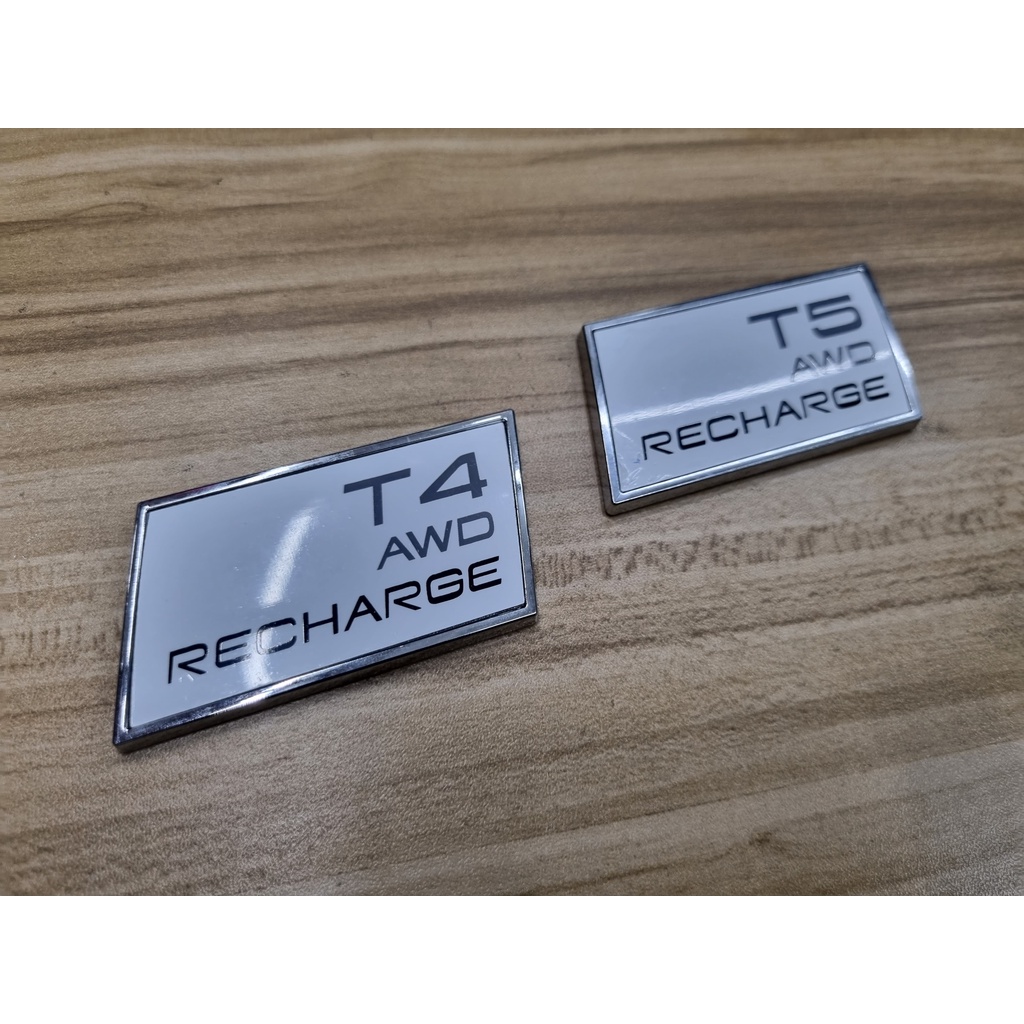 เพจโลโก้ติดท้าย วอลโว่ ขนาด 7 * 4 cm VOLVO T4 / T5 AWD Recharge XC60 XC70 XC40 XC90  S80 S90 S60 S70