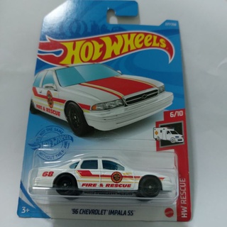 รถเหล็ก Hotwheels 96 CHEVROLET IMPALA SS HW RESCUE (ib6001)