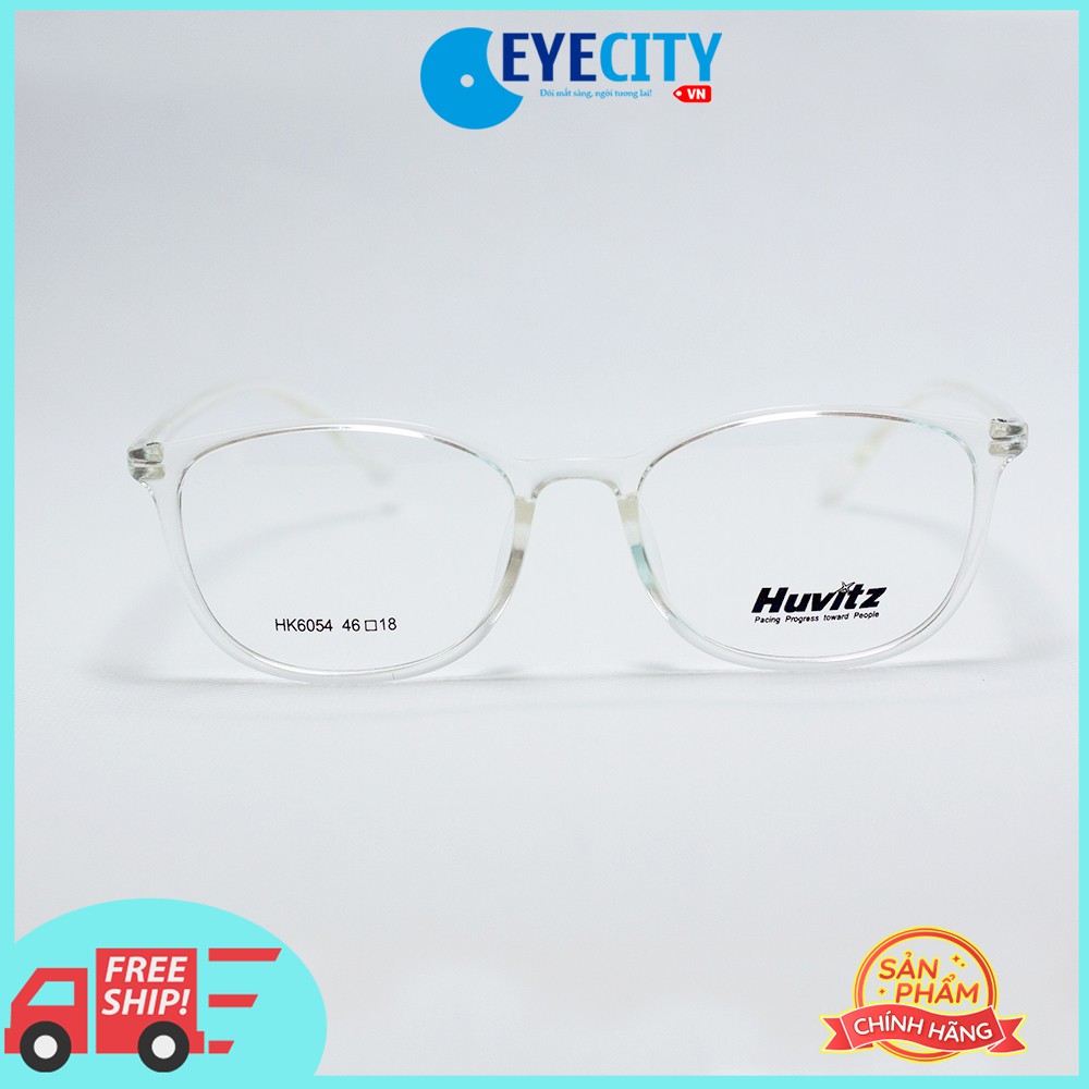 กรอบแว่นตาแฟชั่นเกาหลี HUVITZ พลาสติก HK6054 สีขาว - C26