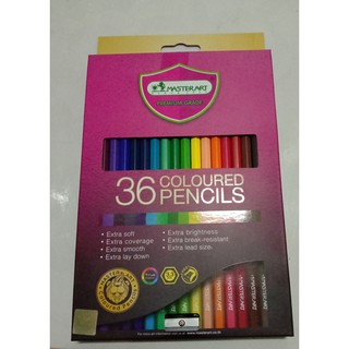 สีไม้มาสเตอร์อาร์ตโฉมใหม่ สีไม้ 36 สี 36 แท่ง มาสเตอร์อาร์ต ดินสอสีไม้ Masterart 36 Colours สีไม้เกรดพรีเมี่ยม