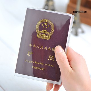 TUR_กันน้ําClear Travel Passport Case Cover Protector ID Car…