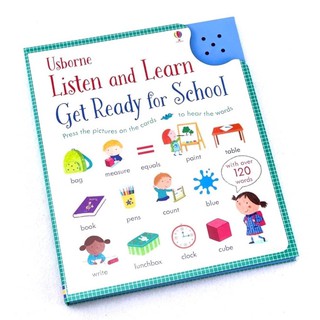 Usborne Listen &amp; Learn Get Ready From School หนังสือเสียง ภาษาอังกฤษ สอนภาษาอังกฤษ