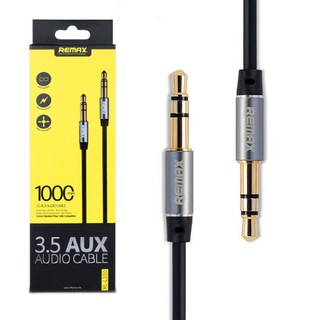 Remax Aux Audio Cable Jack3.5 1000mm สาย3.5 ต่อหัวท้าย (Black)