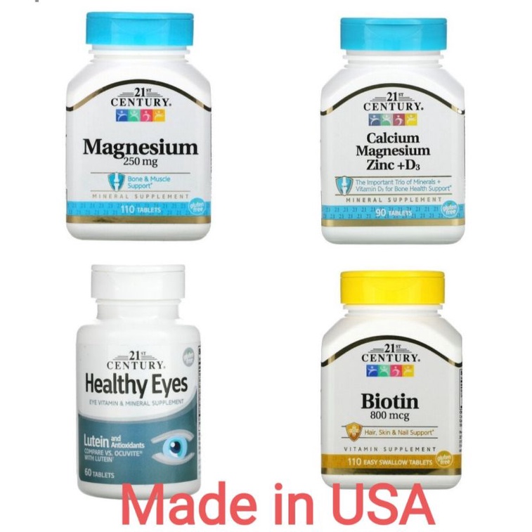 ❤ราคาส่ง❤Magnesium, Biotin, Healthy Eyes, Calcium 🇺🇸Made in U.S.A.🇺🇸