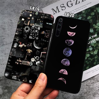 Huawei P Smart Plus 2019 P Smart Z Y6 2018 Y6 Y5 2017 เคสโทรศัพท์ ซิลิโคนนิ่ม ป้องกัน เคสครอบคลุม ลายดวงจันทร์ สีดํา
