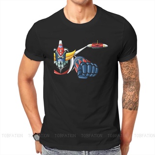 Ufo เสื้อยืดลําลอง แขนสั้น คอกลม ทรงหลวม พิมพ์ลายหุ่นยนต์ Goldrake Grendizer Fly Classic คุณภาพสูง สําหรับผู้ชาย