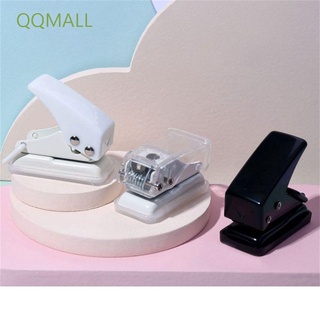 Qqmall เครื่องเจาะรูกระดาษมัลติฟังก์ชั่นขนาดมินิแบบพกพาสําหรับงานหัตถกรรมสมุดโน๊ตเครื่องเขียนหลากสี