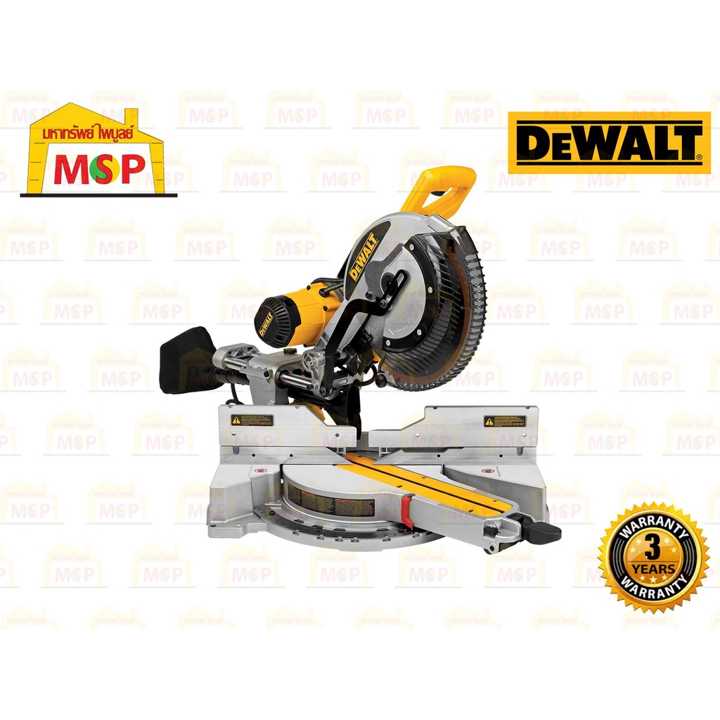 Dewalt เลื่อยองศาสไลด์ 12" DWS780-KR 1675W 3800 รอบ/นาที