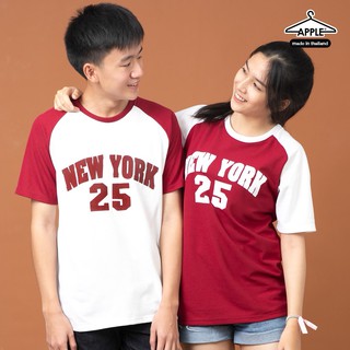 เสื้อยืด แขนสโลปNew York25 ใส่คู่น่ารักๆ เสื้อคู่ โปโล